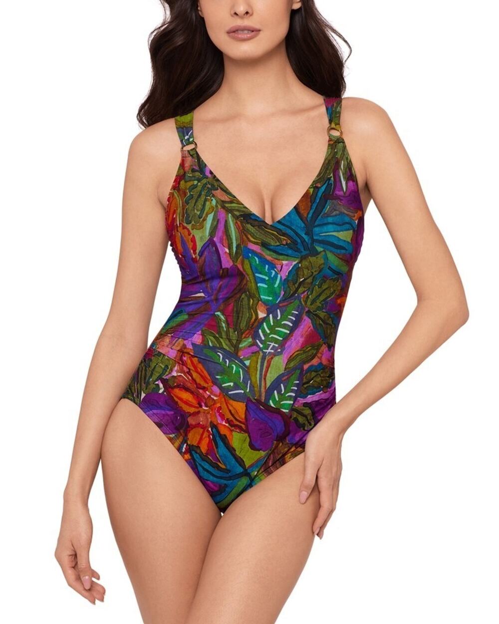 Magicsuit Women's Dakota Tummy-Control One-Piece Swimsuit Multi Size 16 0263